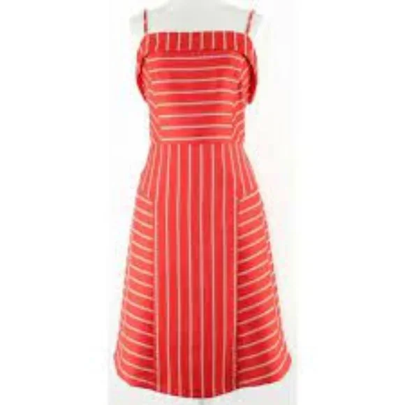 banana republic red striped dress Banana Republic red stripe Spaghetti strap summer dress